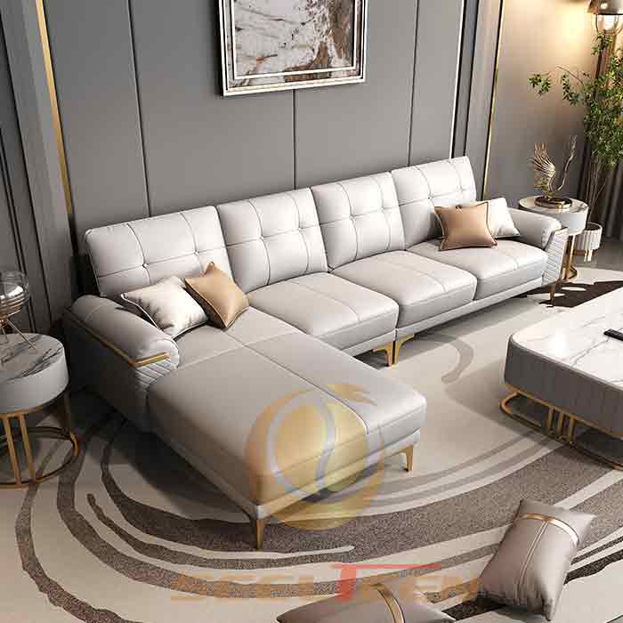 L Shape Sofa Corner Design Living Room Furniture Seelteen