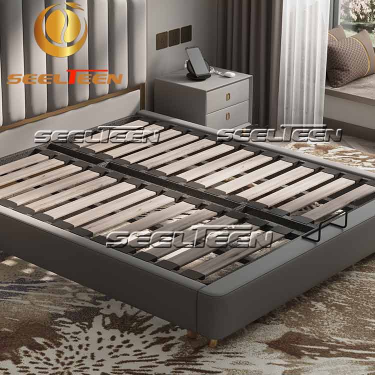 Villa Bed Gold Side Bedroom Furniture Set - Seelteen