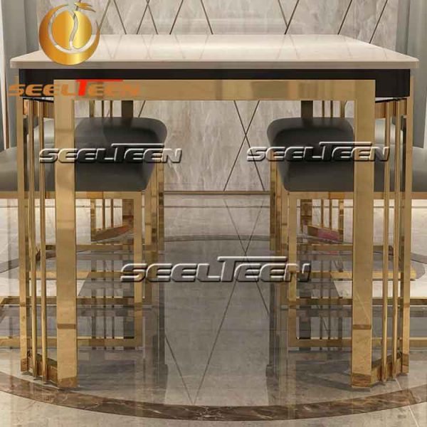 Stainless steel dinner table