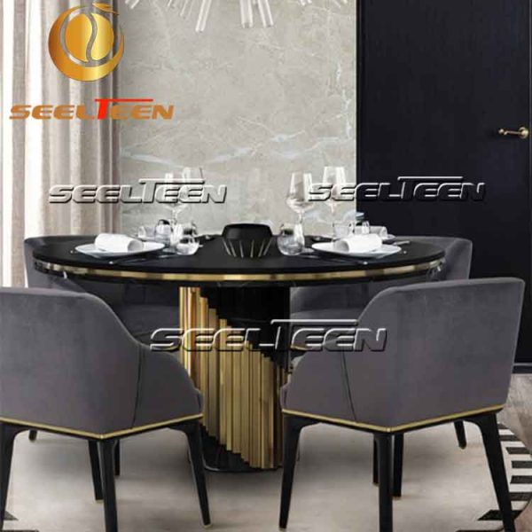 Brass dining table