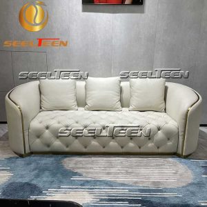 Home Centre Leather Sofa