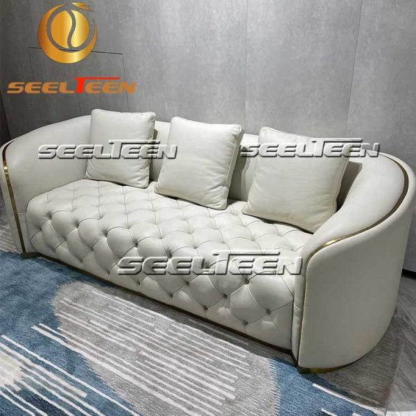 Home Centre Leather Sofa