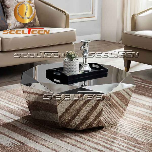 Silver coffee table