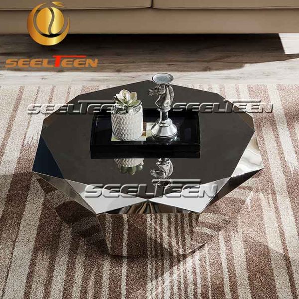 Silver coffee table