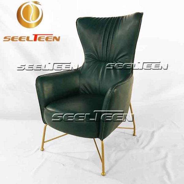 Leather lounge chair modern