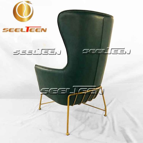 Leather lounge chair modern