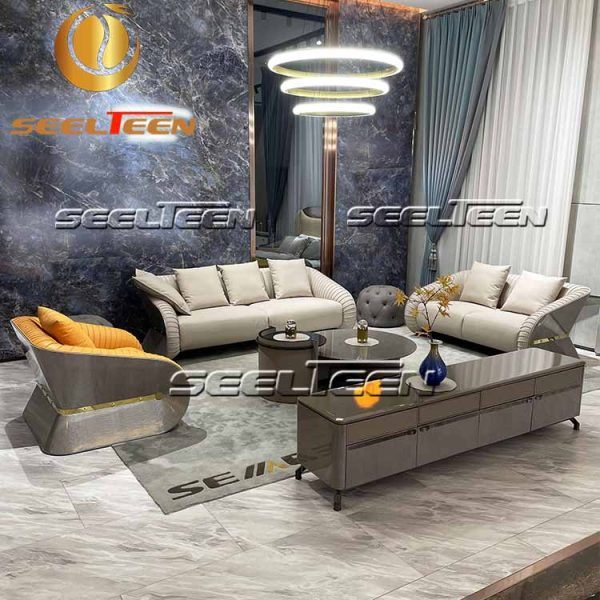 Leather Sofa Set