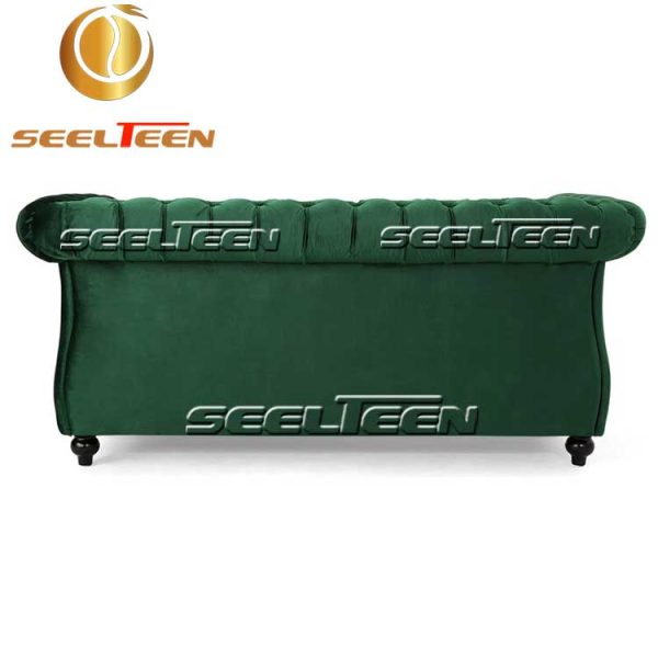 Green chesterfield sofa