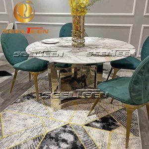 Stainless steel dining table