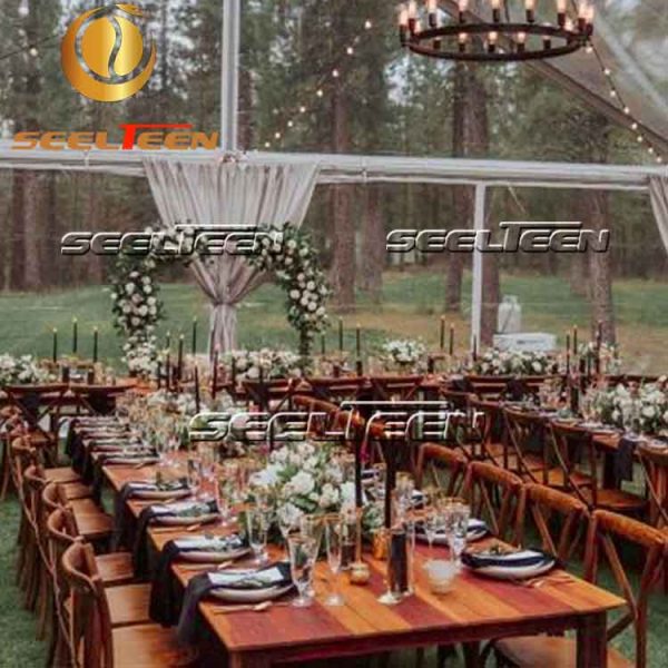 Wood wedding table