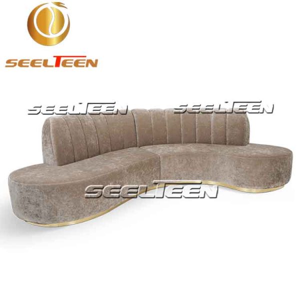 Curved sectional sofa