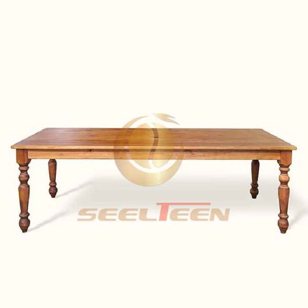 Solid wood dining table