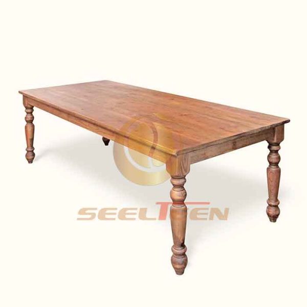 Solid wood dining table