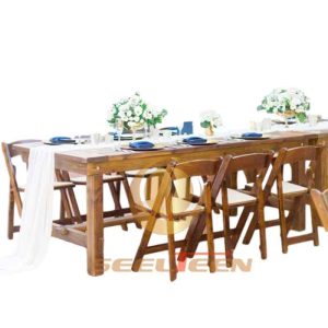 Modern wood dining table