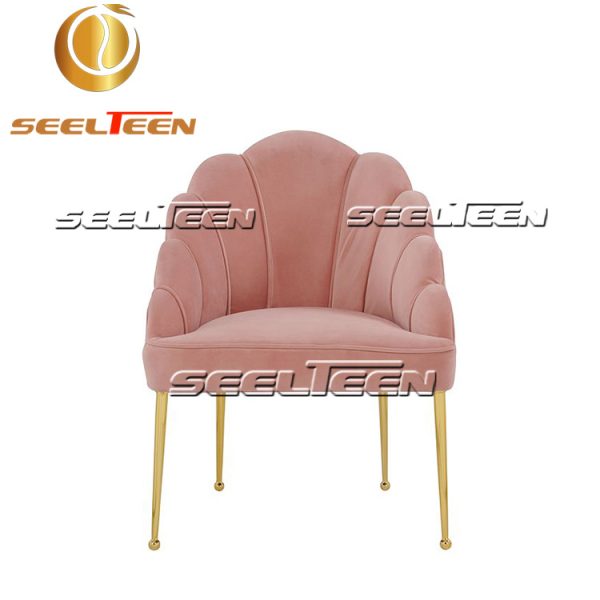 Blush Velvet Chair