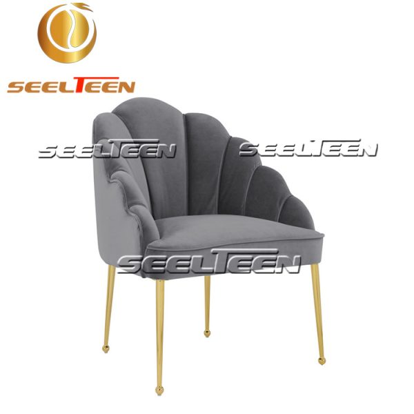 Gray Velvet Chair