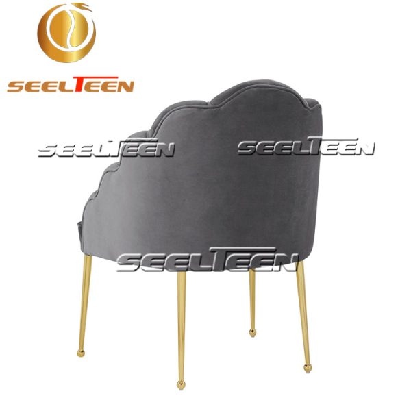 Gray Velvet Chair