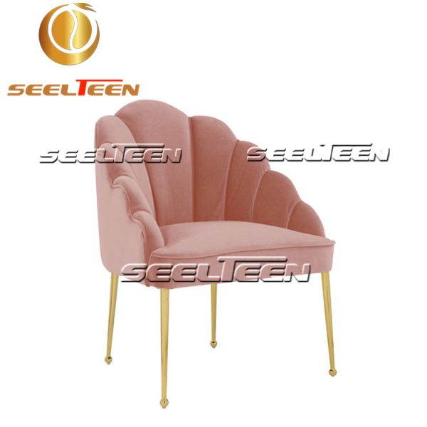 Blush Velvet Chair