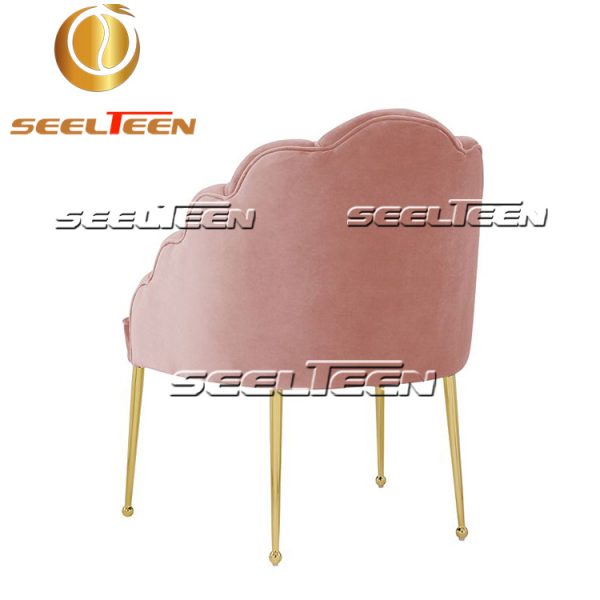 Blush Velvet Chair