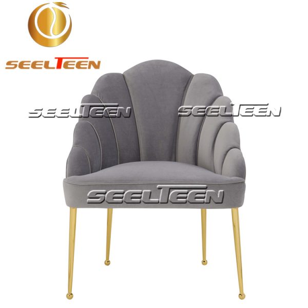 Gray Velvet Chair