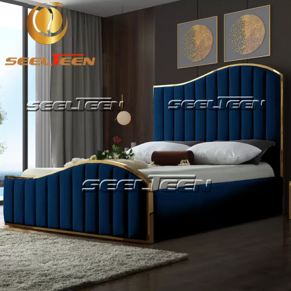 Queen Velvet Bed Frame