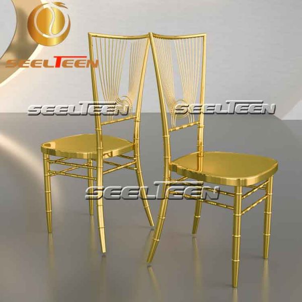 Gold wedding chair