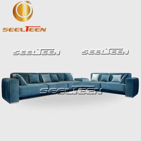 Herbin Plisse' sectional sofa