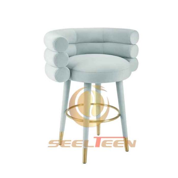 Betty velvet counter stool