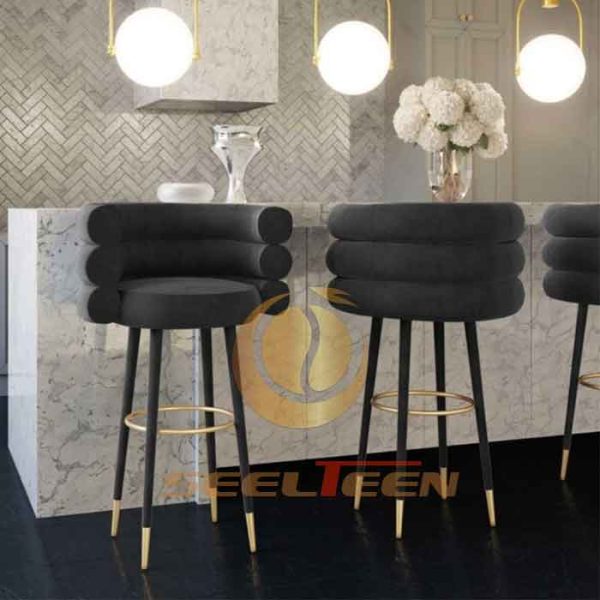 Betty velvet bar chair