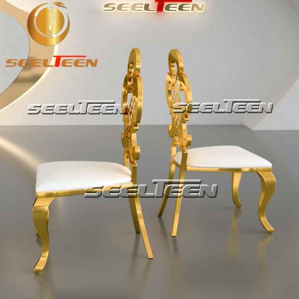 Gold wedding dining chair