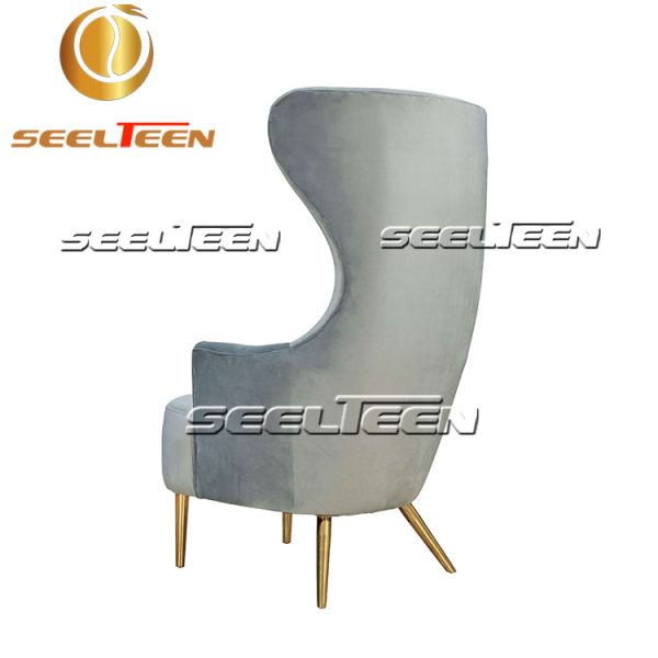 Julia Grey Wingback Chair