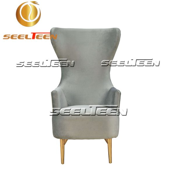 Julia Grey Wingback Chair