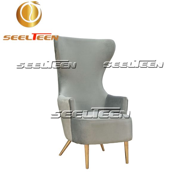 Julia Grey Wingback Chair