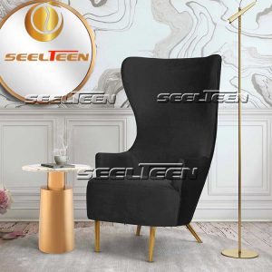 Julia Black Wingback Chair