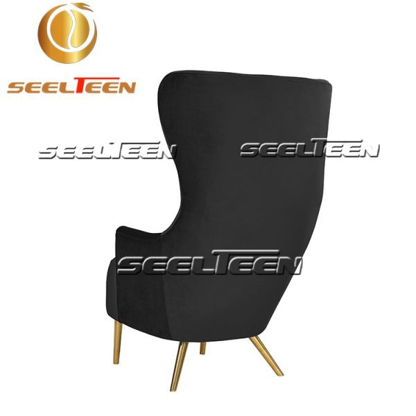 Julia Black Wingback Chair