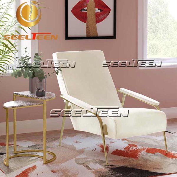 Abbey Cream Velvet Chair