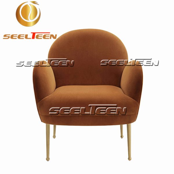 Gwen Cognac Velvet Chair