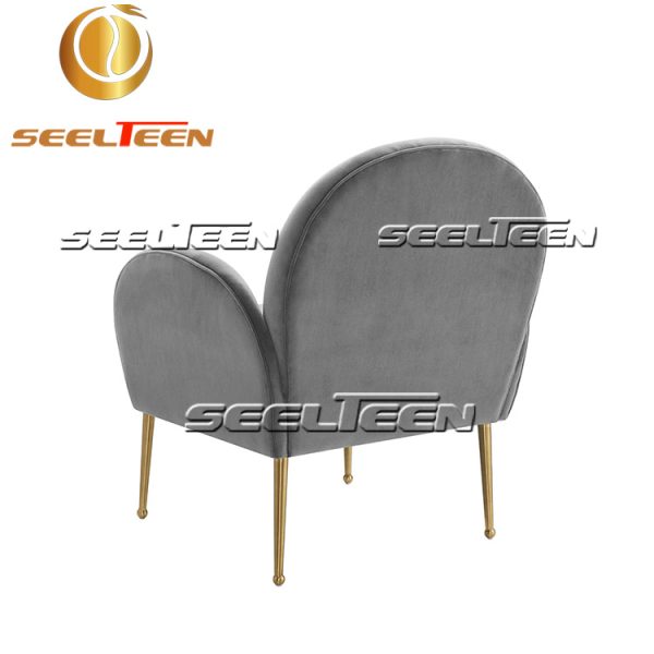 Gwen Grey Velvet Chair