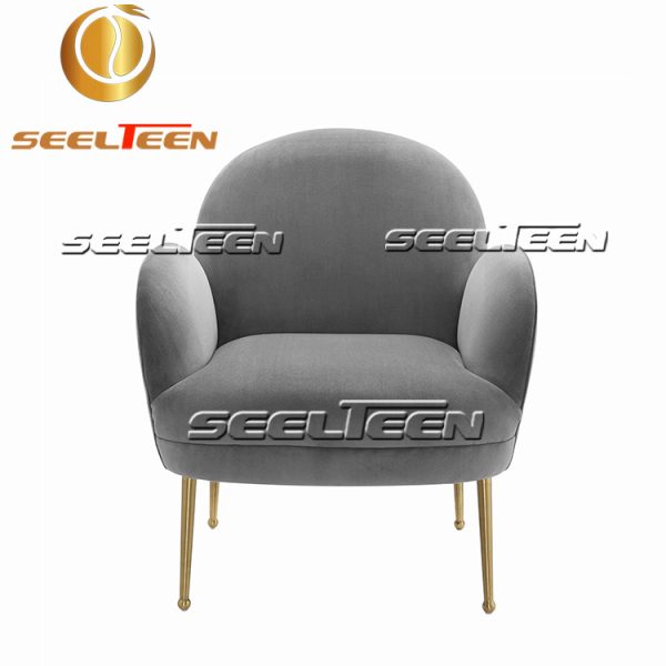 Gwen Grey Velvet Chair