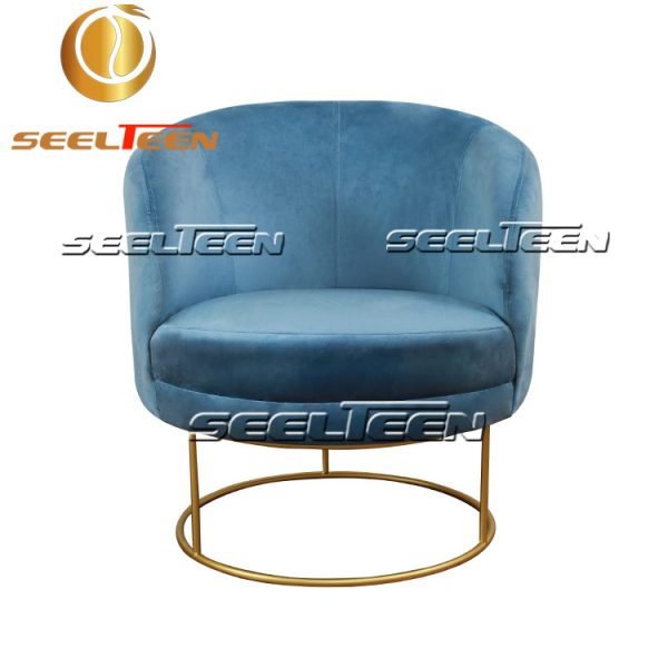 Bella Blue Velvet Chair