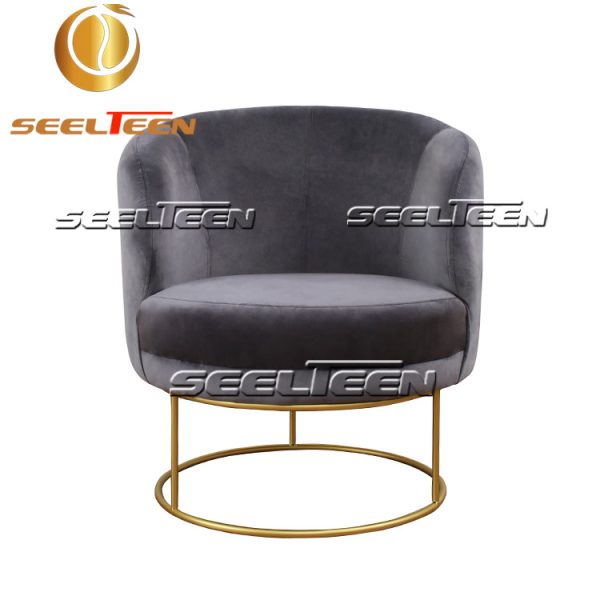 Bella Grey Velvet Chair