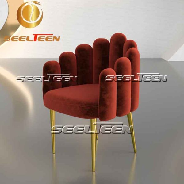 Red Velvet Finger Chair