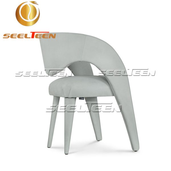 Greyish green nubuck chair