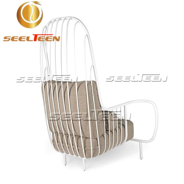 White iron Liberty armchair