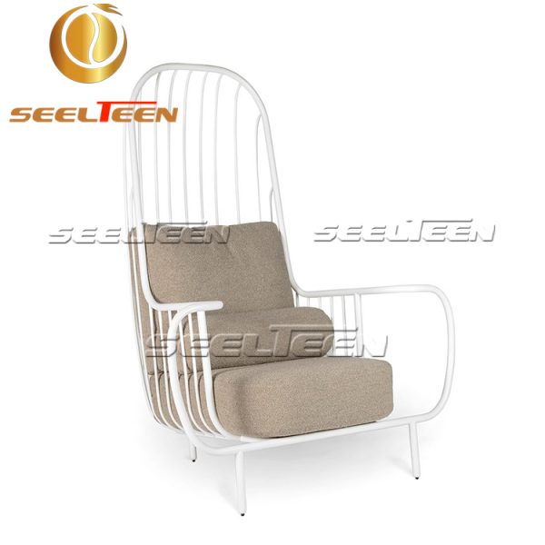 White iron Liberty armchair