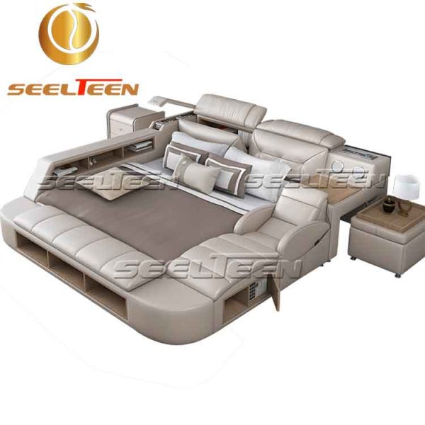 King storage bed