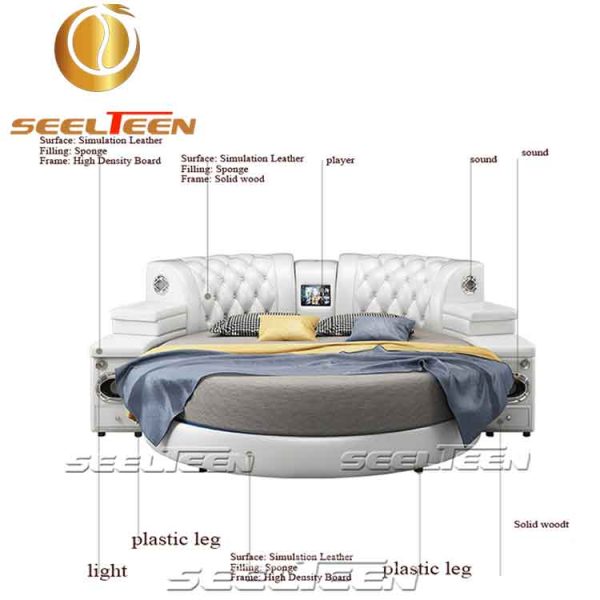 Round bed mattress