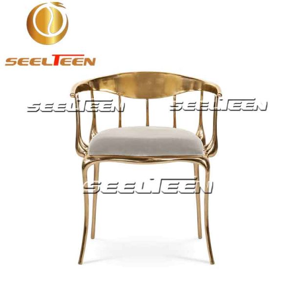 white modern dining chair