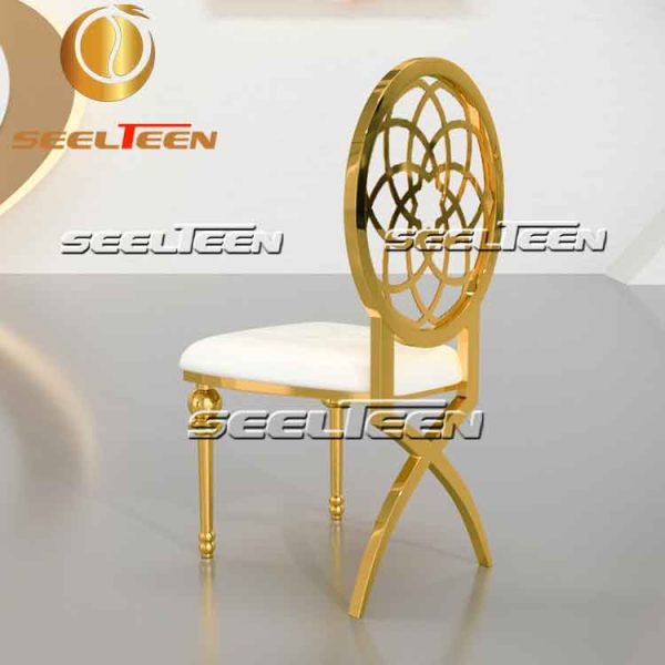 Gold dining chairs