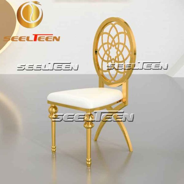 Gold dining chairs